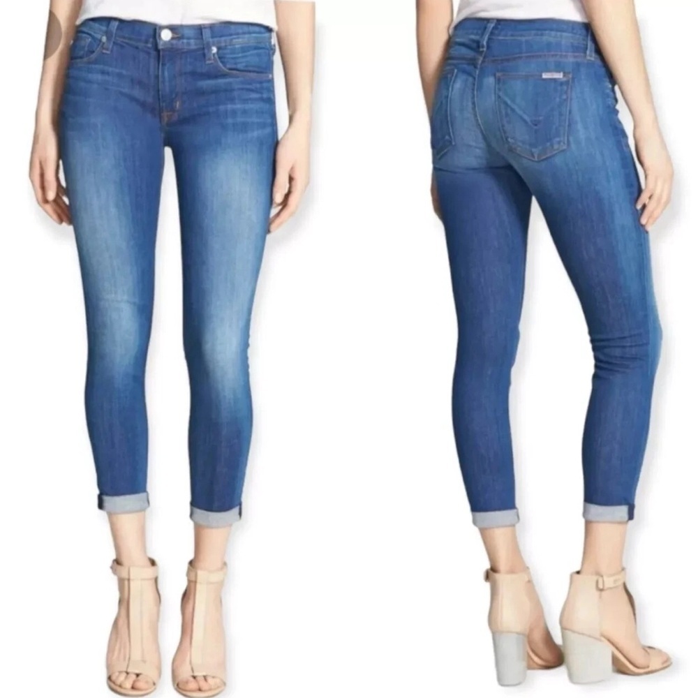 Hudson HARKIN CROP Super skinny cuff Jeans Size 27